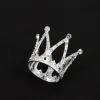 Coronita argintie din aliaj cu strasuri - 3.4*3.3 cm