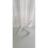 Platou din metal - patrat dantelat, 35 cm alb