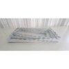 Set de 3 platouri din metal alb dantelate
