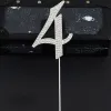 "4" Toper argintiu cu strasurI