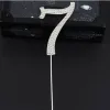 "7" Toper argintiu cu strasuri