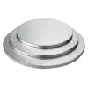 Platforma / Drum argintiu rotund grosime 1,2 cm