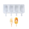 Forma din silicon pentru inghetata, 4 forme