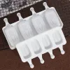Forma din silicon pentru inghetata, 4 forme