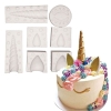 Forme din silicon, model Unicorn din 7 piese