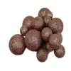 Set 20 sfere pentru decor tort, Roz cu auriu stralucitor (sclipici)