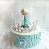Tiara / coronita argintie din aliaj cu strasuri si perle - 17*7.3 cm