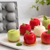 Mulaj silicon alimentar pentru deserturi / prăjituri, 8 mere