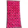 Set 50 de trandafiri Roz inchis , din sapun