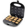 Aparat electric pentru Biscuiti Nuca, 800W, Inox / Plastic, 12 Forme, Antiaderent, Antialunecare
