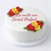 Flori din pastă de zahăr roșii și galbene pentru decor tort – set 20 buc