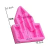 Formă silicon castel | Matriță fondant 11.3x10.3 cm