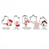Set 10 decupatoare biscuiți Crăciun din inox + 10 șabloane decor