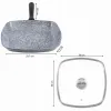 Tigaie grill pătrata 28x28 cm – granit antiaderent, capac sticla, inductie