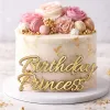 Toper tort "Birthday Princess", auriu - plexic