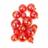 Set 12 bile decorative rosii pentru tort – mini cake topper | Accesorii elegante pentru nuntă, botez, aniversare
