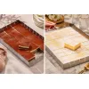 Tava portionare si feliere prajituri din inox 33x26 cm, H 4,5 cm
