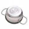 Oala inox 6L (22cm) cu capac sticla – compatibila inductie, gaz si electric