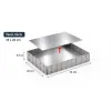 Tava portionare si feliere prajituri din inox 33x26 cm, H 4,5 cm