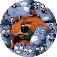 Imagini Comestibile Grizzly si Lemingii