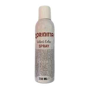Colorant alimentar catifea Spray 250 ML - velvet alb, Korinitta