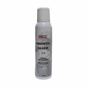 Colorant alimentar metalizat Spray 150 ML - Argintiu, MyBake