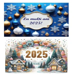 Imagine comestibila "La multi ani 2025 / Revelion"
