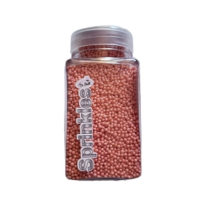 Perle de zahar pentru decor Roz pal Sprinkles 100g, 2mm Dr Gusto