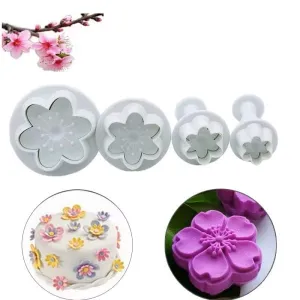 Set 4 decupatoare Flori de piersic