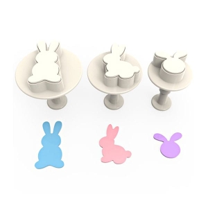 Set cu 3 decupatoare, Iepuras de Paste