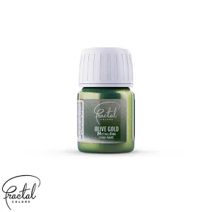 Colorant alimentar lichid metalizat Olive gold 30g - Fractal