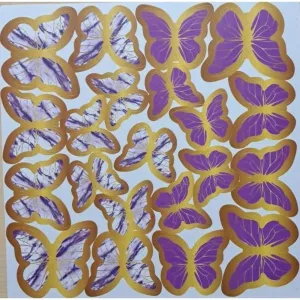Decoratiuni fluturi din hartie, set 63 de decoratiuni MyBake
