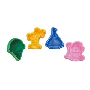 Decupatoare din plastic inghetata, palmier, barca