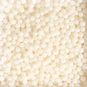 Perle de zahar albe stralucitor ⌀5 mm, 100g Deco