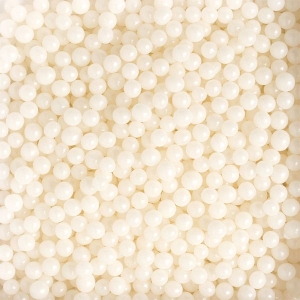 Perle de zahar albe stralucitor ⌀5 mm, 1kg Decora