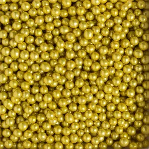Perle de zahar aurii ⌀5 mm, 100g Deco