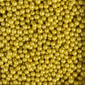 Perle de zahar aurii ⌀5 mm, 1kg Decora