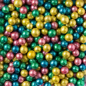 Perle de zahar colormix metalizate ⌀7 mm, 1kg Decora