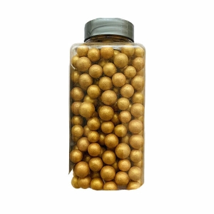 Perle de zahar pentru decor aurii Confetti 250g, 10mm Dr Gusto