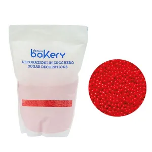 Perle de zahar rosii ⌀1.5 mm, 100g Decora