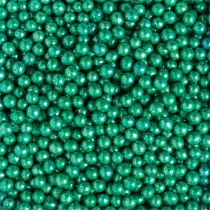Perle de zahar verde metalizat ⌀5 mm, 1kg Decora