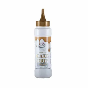 Glazura de ciocolata metalizata - Cake drip auriu - 250g
