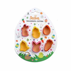 Set cu 6 decupatoare de Paste, Decora