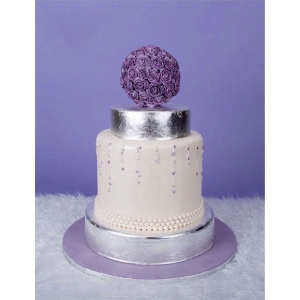 Foita de argint alimentar 8x8cm - 1 buc