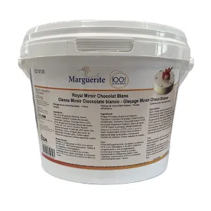Glazura ciocolata alba 2.75 kg, Royal Miroir Marguerite