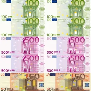 Imagine comestibila "Bani EURO"