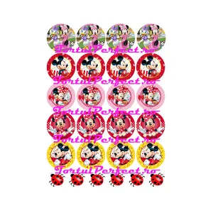 Imagine comestibila "Briose Mickey si Minnie"