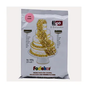 Pasta de zahar roz Fodekor, 1 kg
