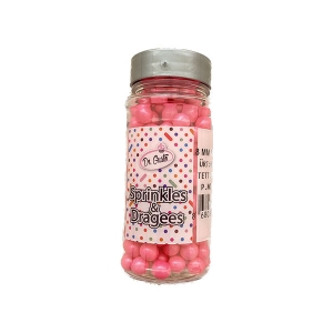 Perle de zahar roz  4mm, 90g Dr Gusto