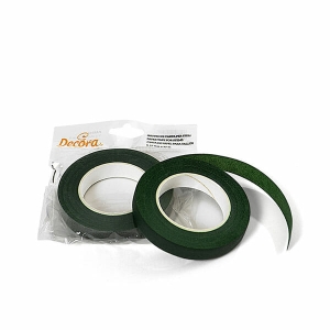 Banda pentru flori verde, Decora 12mm x 27m